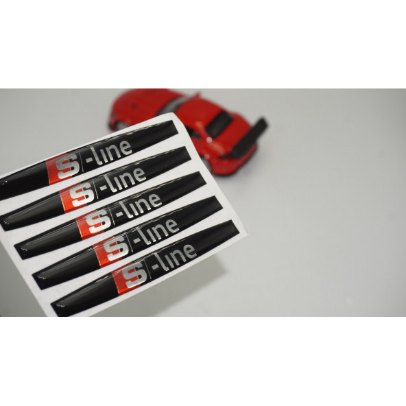 DK Audi S Line Logo Kapı Kolu 5Li Damla Desen Sticker Set