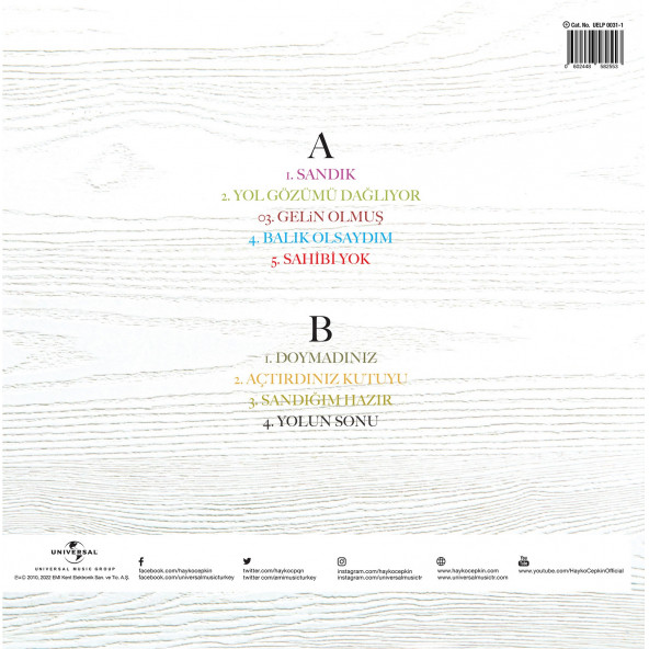 HAYKO CEPKİN - SANDIK (LP) - 2