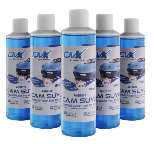 Divortex -60° Antifrizli Cam Suyu 250 ml x 5 Adet