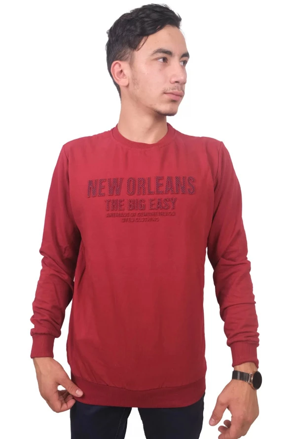 Erkek Bordo Sweatshirt 13