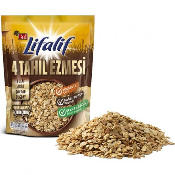 Eti Lifalif 4 Tahıl Ezmesi 300 g x 2 Adet - 3