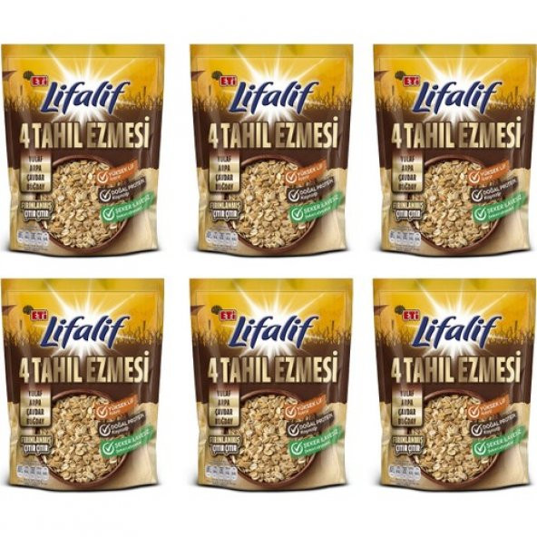 Eti Lifalif 4 Tahıl Ezmesi 300 g x 6 Adet - 2