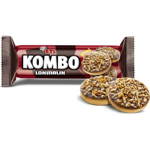 Eti Kombo Çikolata ve Kavrulmuş Hindistan Cevizi Kaplamalı Lokmalık Bisküvi 84 g x 18 Adet - 3
