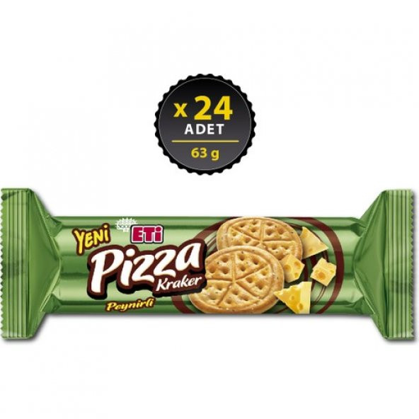 Eti Pizza Kraker Peynirli 63 G x 24 Adet