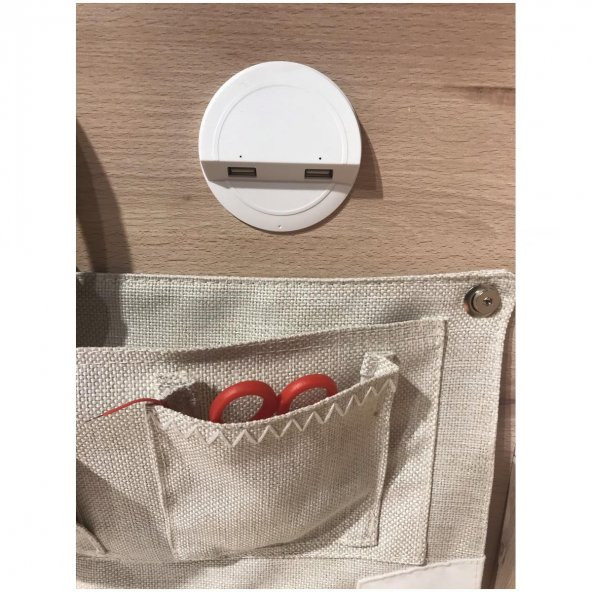 Çalışma Masası için Masa Üstü Usb Şarj Cihazı Beyaz Adaptörsüz - 4