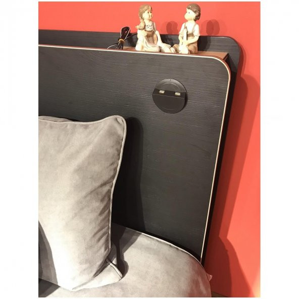 Çalışma Masası için Masa Üstü Usb Şarj Cihazı Siyah Adaptörsüz - 4