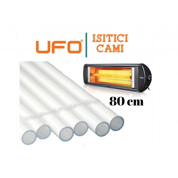 80 Cm Infrared Ufo Isıtıcı 23mm Elektrikli Soba Camı