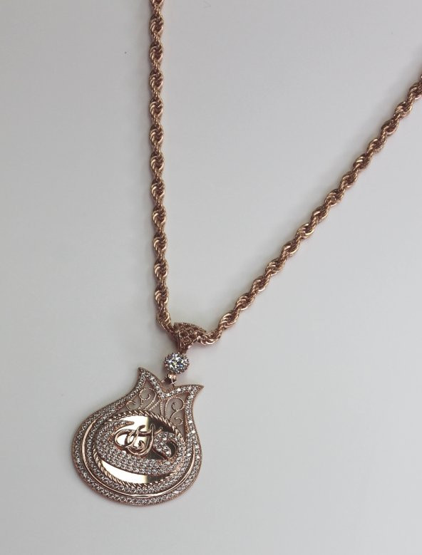 SilverPoint Lale Plaka Kolye ürün görseli