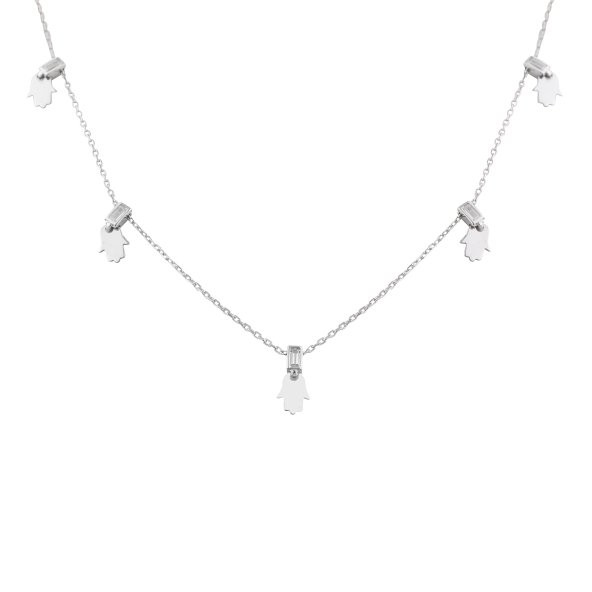 SilverPoint Fatma Eli Figürlü Sallantılı Kolye ürün görseli