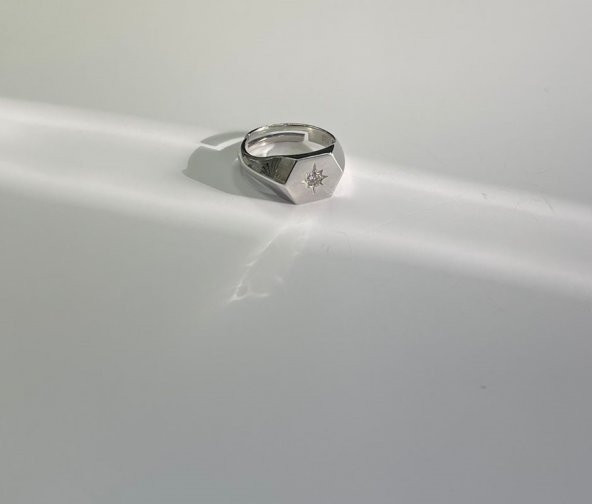 SilverPoint Zirkon Taş Detaylı Yüzük - 2