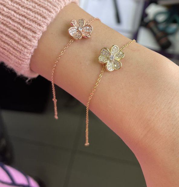 SilverPoint Gold Kaplama Papatya Figürlü Zincir Bileklik ürün görseli