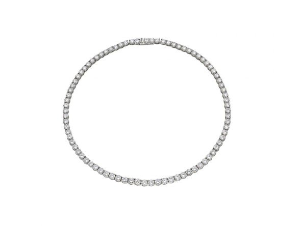 SilverPoint 3.5 mm Yuvarlak Taş Suyolu Kolye ürün görseli