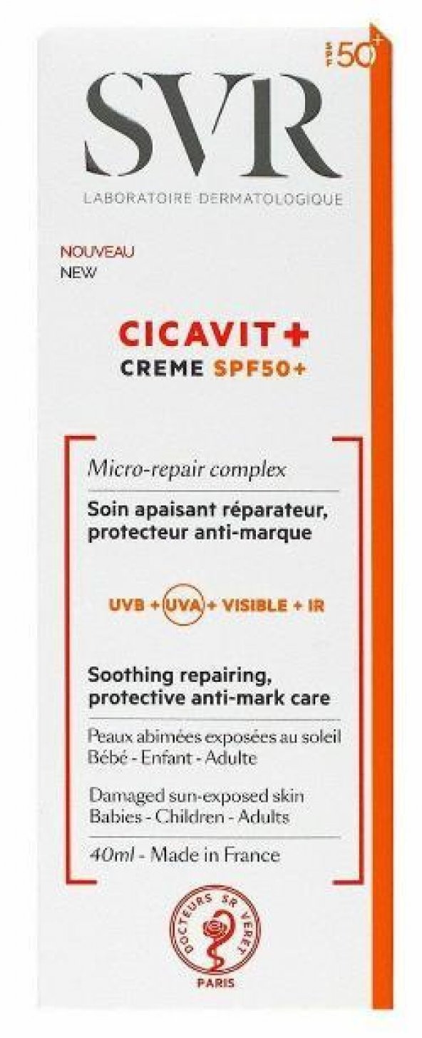 SVR Cicavit SPF 50 Güneş Kremi 40 ml