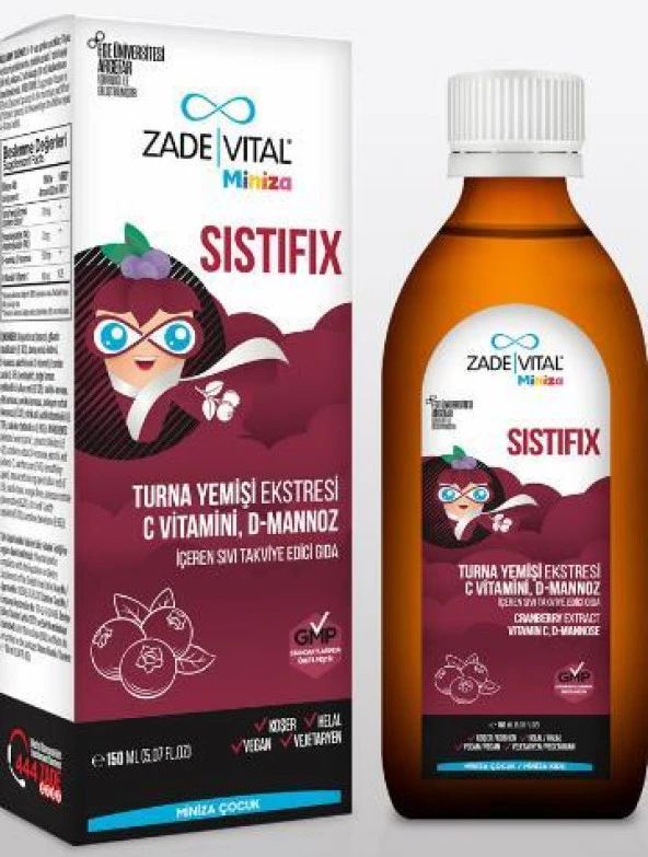 Zade Vital Miniza Sistifix Takviye Edici Gıda 150 ml