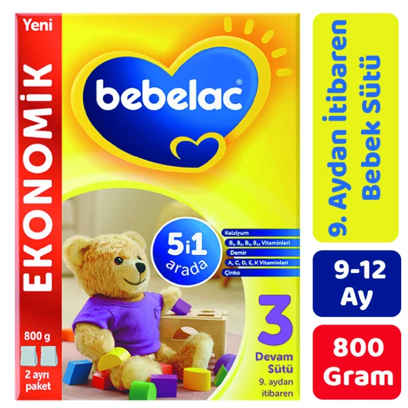 Bebelac 3 Devam Sütü 800 gr ürün görseli
