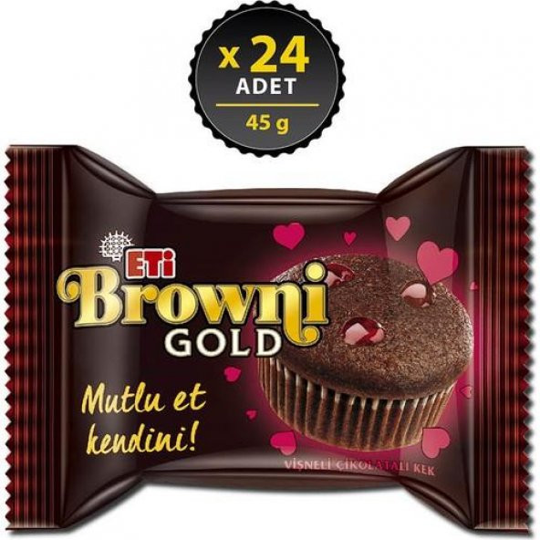 Browni Gold Vişneli Kek 45g x 24 Adet