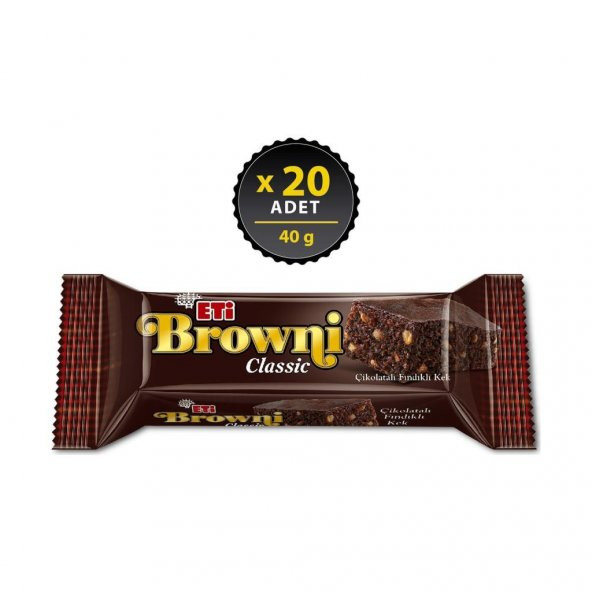 Browni Classic Fındıklı 40 g x 20 Adet