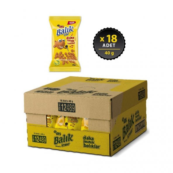 Balık Mini Mısırlı Kraker 40g x 18 Adet - 2