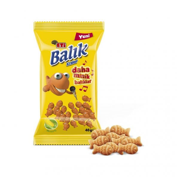 Balık Mini Mısırlı Kraker 40g x 18 Adet - 3
