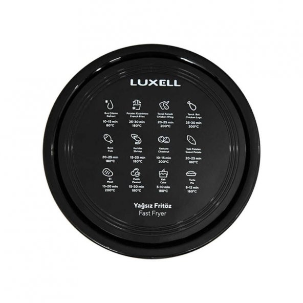 Luxell Airfryer Siyah 5,5 Litre Yağsız Fritöz LX-FC5130 - 3