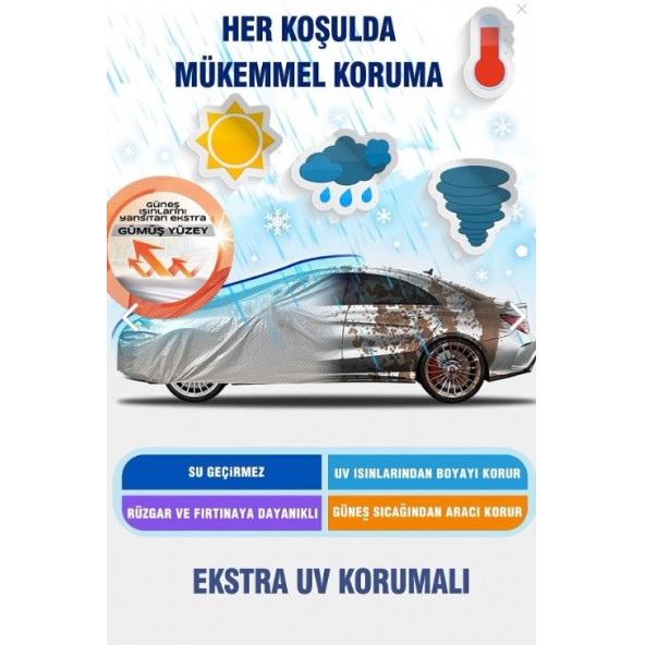 Araca Özel Oto Araç Brandası Oto Branda Su Geçirmez - 4