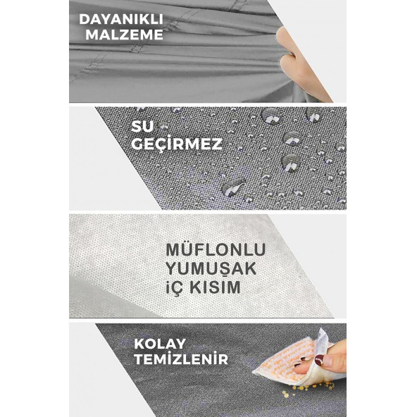 Araca Özel Oto Araç Brandası Oto Branda Su Geçirmez - 5