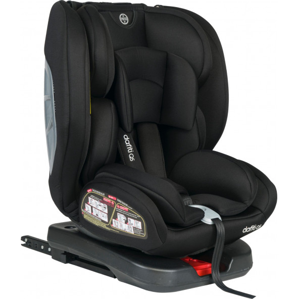 Jimmybaby 0-36 Kg Top Tether 360 Dönebilen Isofix'li Oto Koltuğu Çocuk Siyah Oto Koltuğu - 4