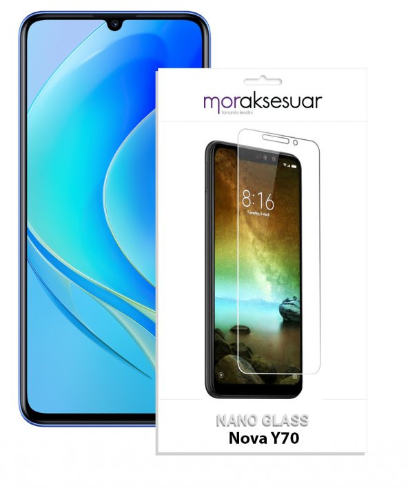 Huawei Nova Y70 Nano Kırılmaz Cam Ekran Koruyucu Esnek