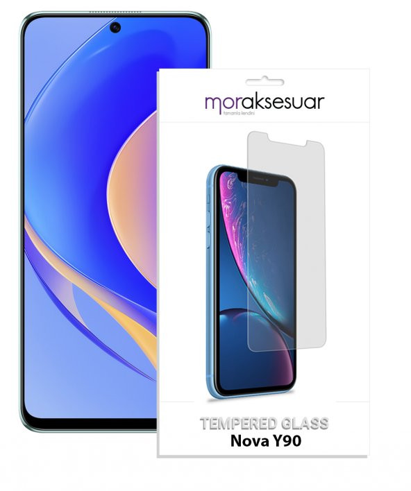 Huawei Nova Y90 Temperli Kırılmaz Cam Ekran Koruyucu Sert