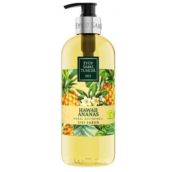 Eyüp Sabri Tuncer Doğal Zeytinyağlı Sıvı Sabun Hawaii Ananas 500 ml