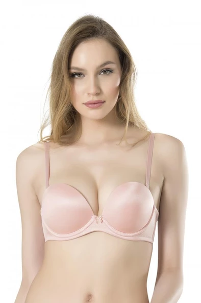 Fabony Bayan Basic Duble Dolgulu Destekli Straplez Sütyen 3040 - 5
