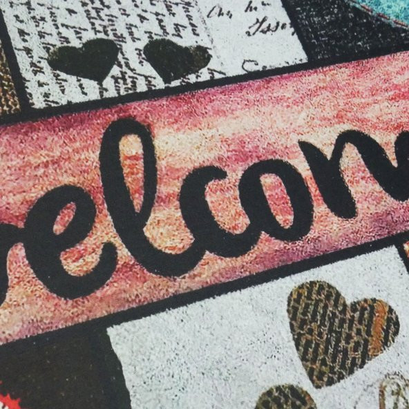 Welcome Yazılı Kauçuk Kapı Önü Paspası - 2