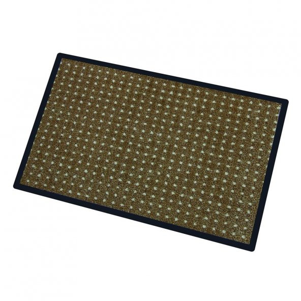 Bej Benekli Toz Kontrollü PVC Tabanlı Nem Alıcı Kapı Önü Paspası - Resim 2