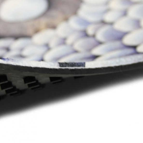 Taşlar Desenli Çift Taraflı Kauçuk Kapı Önü Paspası - Resim 3