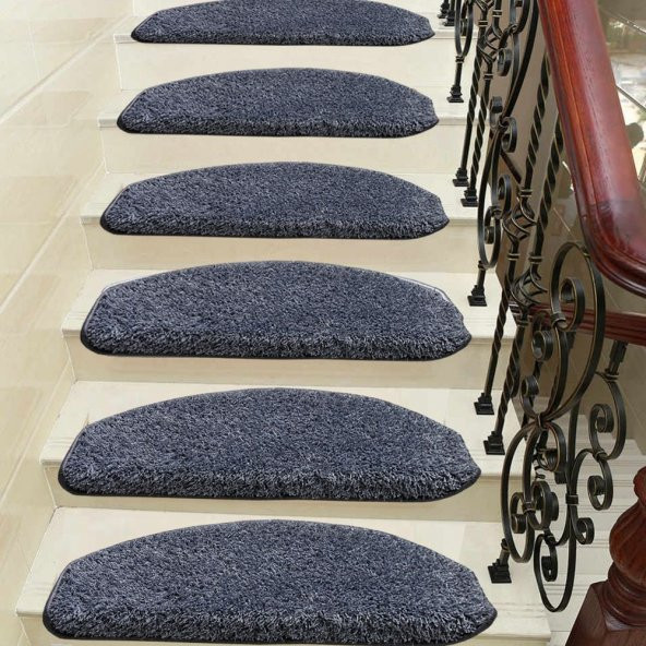 Shaggy Kendinden Yapışkanlı Merdiven Basamak Paspası / Halısı ürün görseli