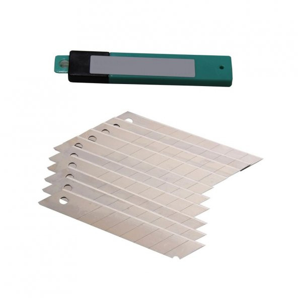 Alüminyum Maket Bıçağı + 10lu Maket Bıçağı Ucu Hediyeli - 3