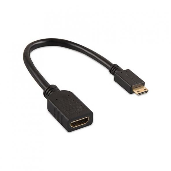 Mini HDMI to HDMI Dişi Çevirici Kablo 15 cm