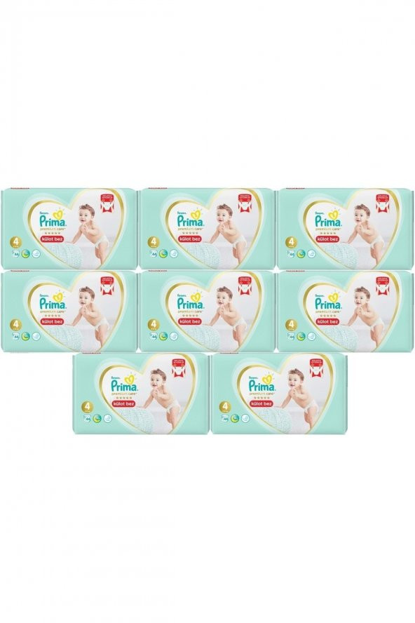 Prima  Premium Care Külot Bebek Bezi Beden:4 (9-15kg) 352 Adet Ultra Ekonomik Fırsat Pk