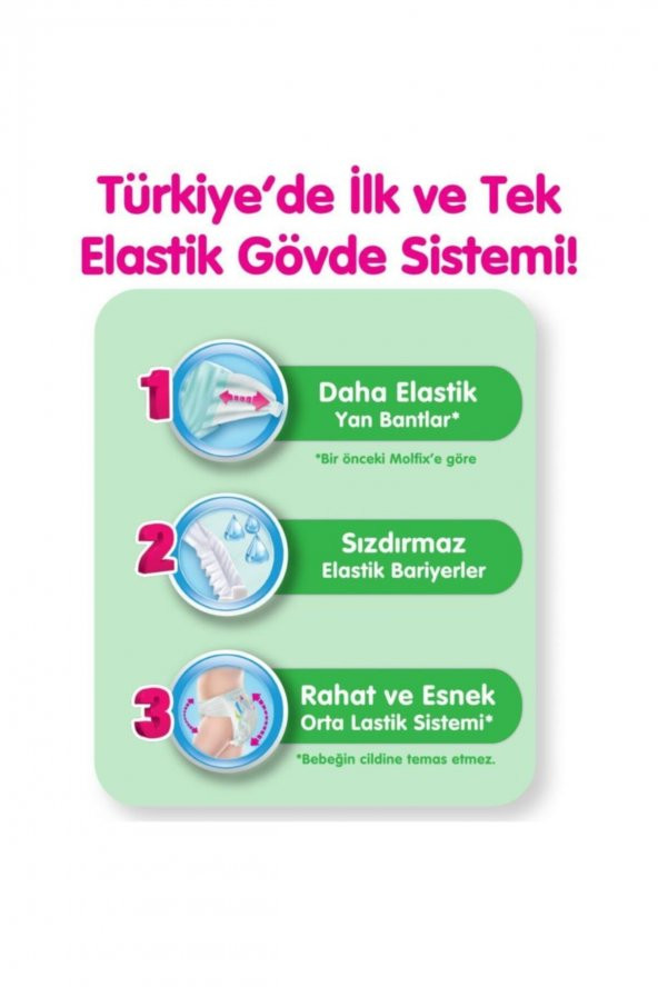 Molfix  Bebek Bezi 6 Beden Ekstra Large Aylık Fırsat Paketi 100 Adet - 4