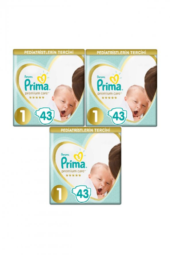 Prima  Premium Care 1 Beden 129 Adet Bebek Bezi