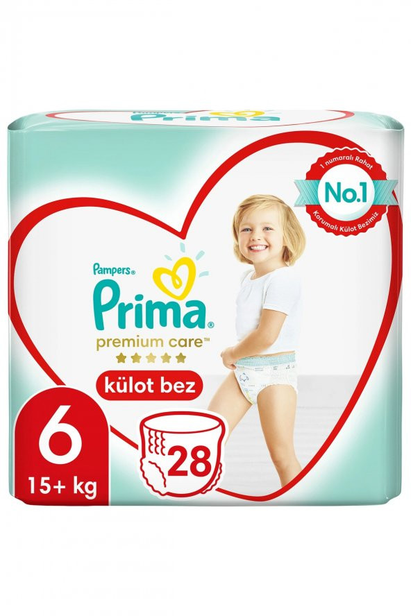 Prima  Premium Care Külot Bez Extra Large 6 Beden Ikiz Paket 15+kg 28 Adet