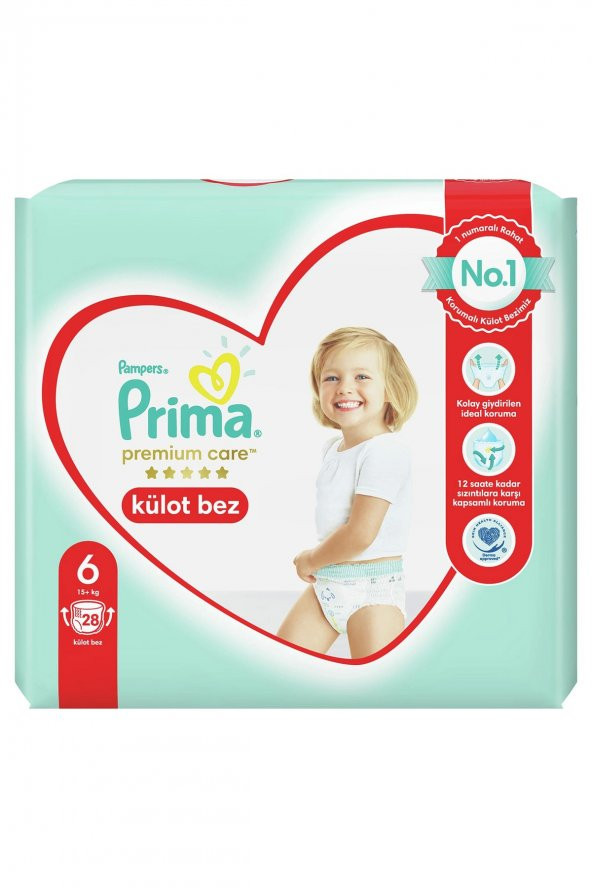 Prima  Premium Care Külot Bez Extra Large 6 Beden Ikiz Paket 15+kg 28 Adet - 2