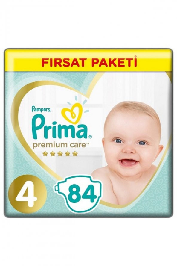 Prima  Bebek Bezi Premium Care 4 Beden 84 Adet Maxi Fırsat Paketi