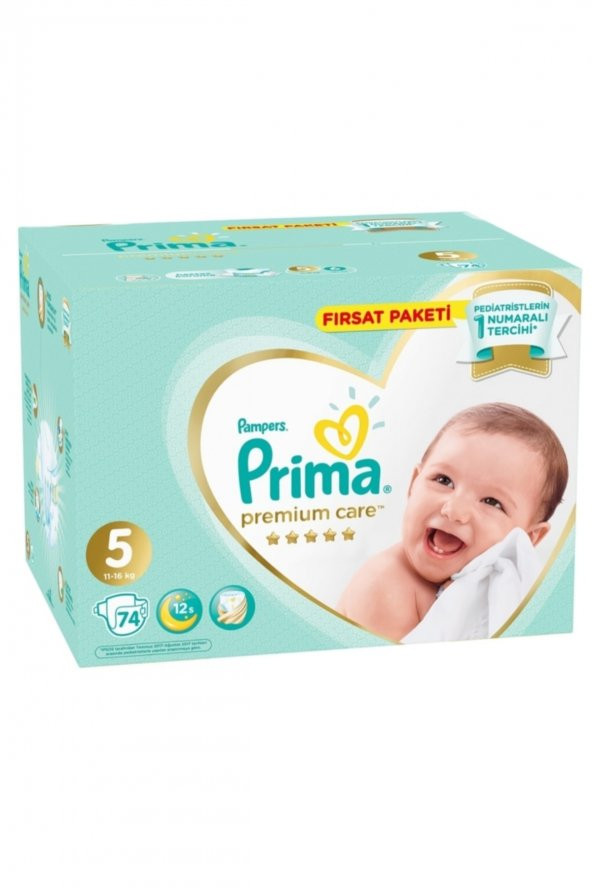 Prima Bebek Bezi Premium Care 5 Beden 74 Adet Junior Fırsat Paketi - 2
