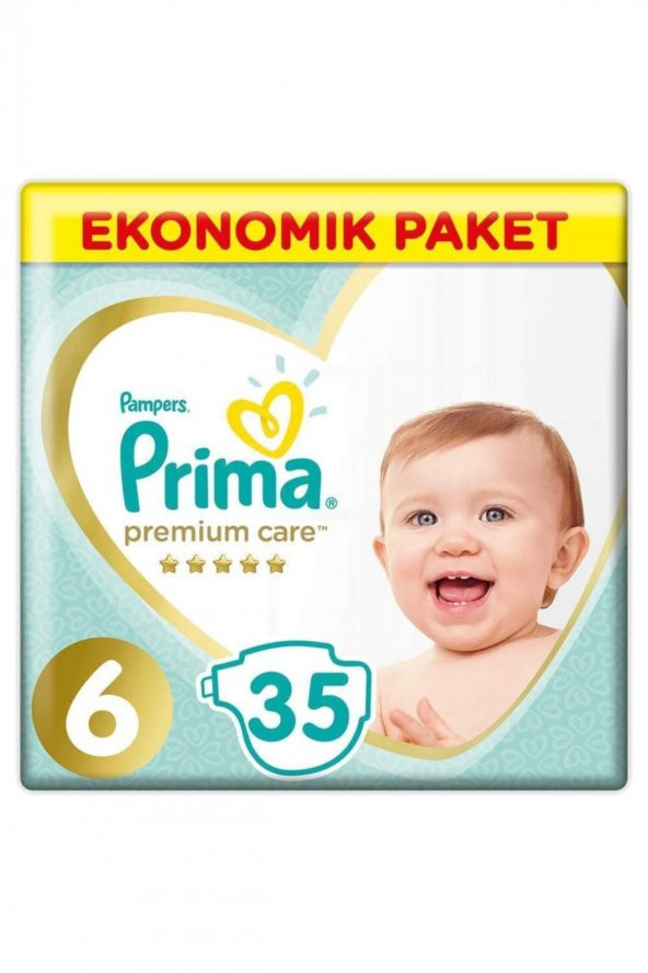 Prima  Premium Care Bebek Bezi Ekonomik Paket 6 Beden 35 Adet