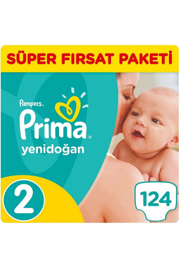 Prima Bebek Bezi Pampers Aktif Bebek 2 Beden 124 Ad. 3-6 Kg