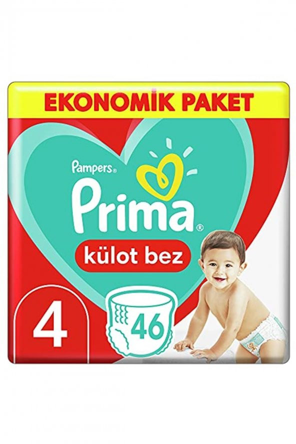 Prima  Külot Bebek Bezi 4 Beden 46 Adet Maxi Paket