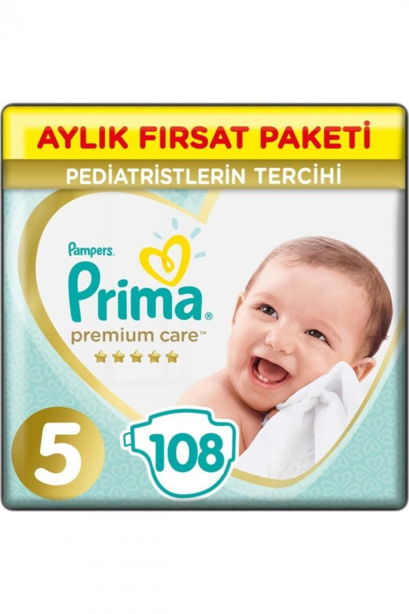 Prima  Premium Care Aylık 5 Beden 108 Adet