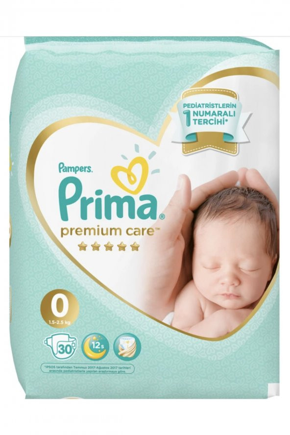 Prima  Bebek Bezi Premium Care 0 Beden 30 Adet Prematüre Tekli Paket - 2