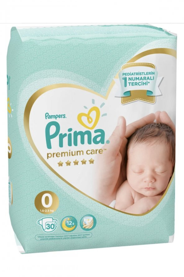 Prima  Bebek Bezi Premium Care 0 Beden 30 Adet Prematüre Tekli Paket - 3